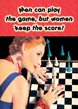 GC0232 - Men can play the game but women keep the score!