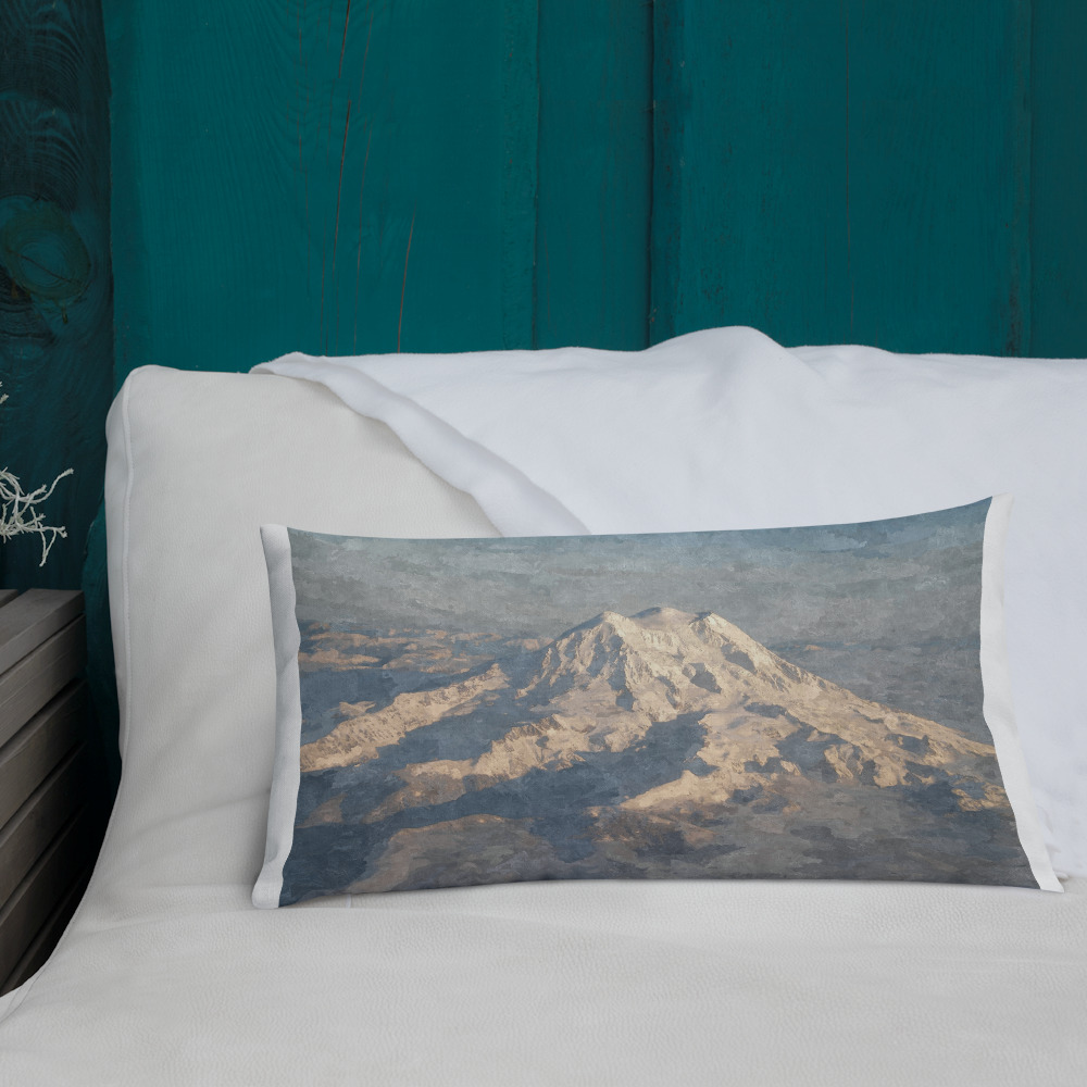 Throw Pillow - OWL2052P - Mt Rainier, WA - Image 4