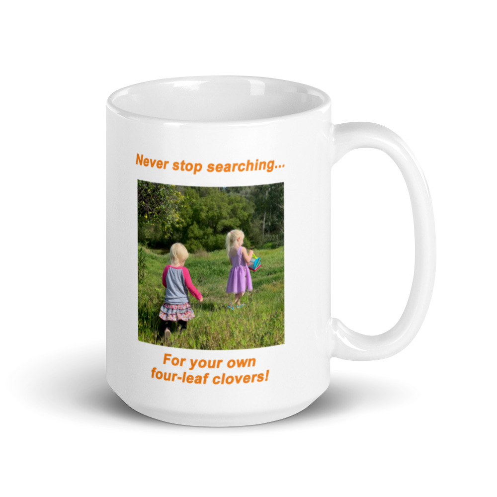 Mug 2105LS - Never stop searching... For your own four-leaf clovers!